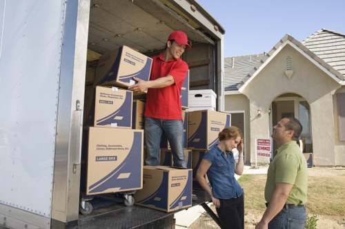 Family-friendly home storage setup in Hayes with labeled containers