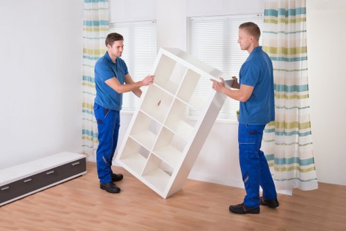 Illustration of staff training and safe working practices at a storage facility