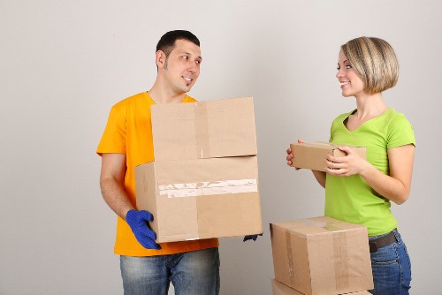 Household items packed safely in a secure storage unit in Hayes