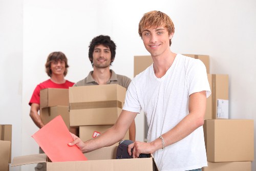 Secure and clean Hayes self storage facility with organized belongings