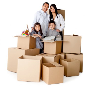 Organized storage units in Hayes used for boxes and furniture